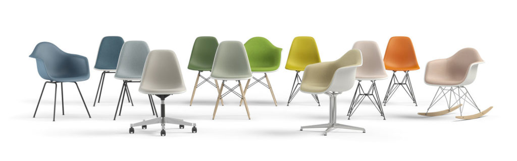 Differenti modelli disponibili per le Eames Chair