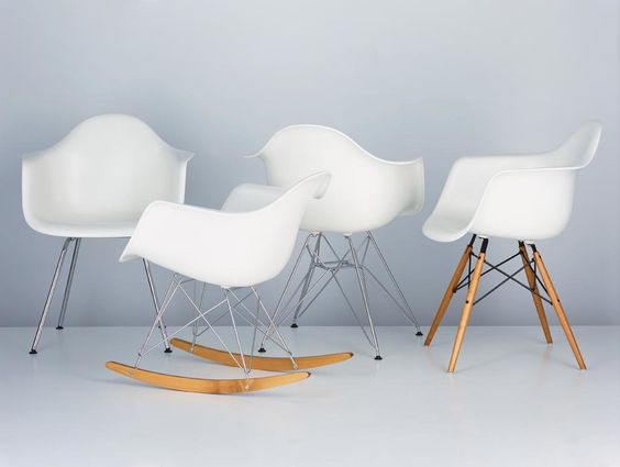 Differenti tipologie di gamba delle Eames Chair