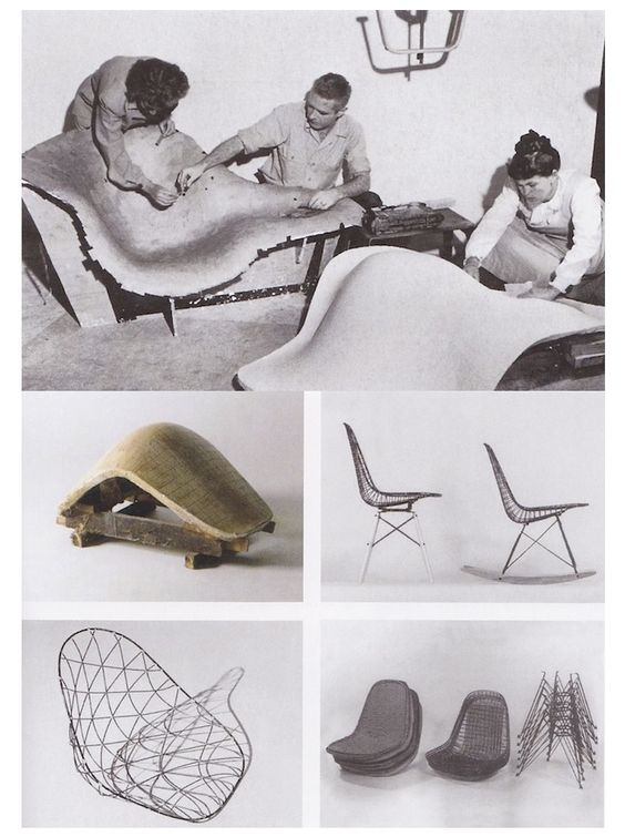 Fasi ideative delle Eames Chair, e prototipi